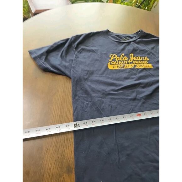 VINTAGE Polo Jeans Co Ralph Lauren Logo Graphic T-shirt Men Large Short Sleeve - Picture 13 of 15